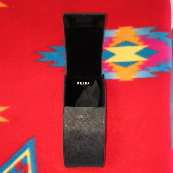 Prada Black Saffiano Leather Accessory Holder
